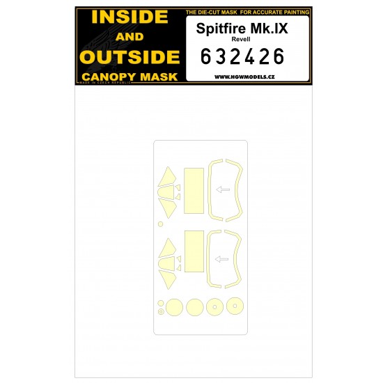 1/32 Supermarine Spitfire Mk.IX Paint Masking for Revell kits