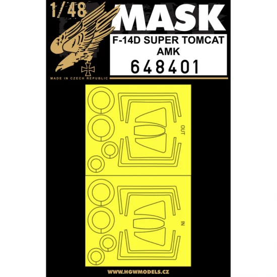 1/48 Grumman F-14D Super Tomcat Paint Masks for AMK kits