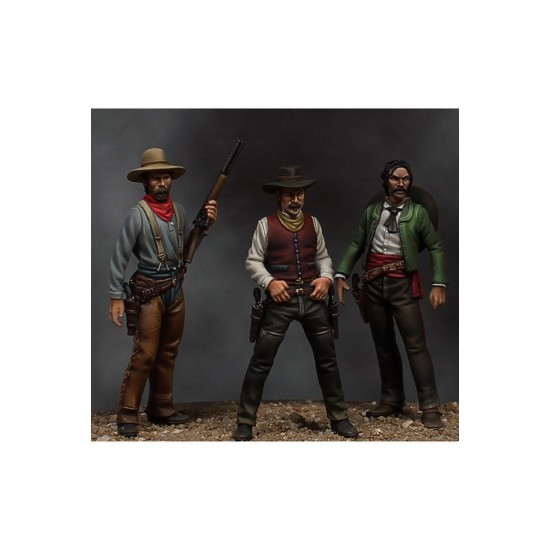 54mm Scale Once Upon a Time in the West (3 cowboy metal figures)