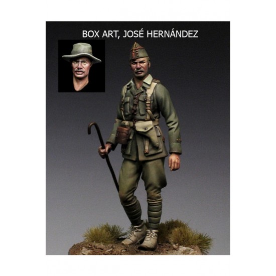 54mm Scale Spanish Legion Tercio de Extranjeros Officer 1921 (metal figure)