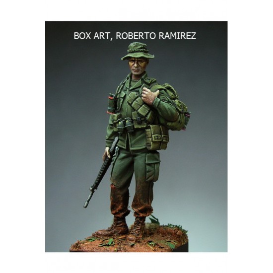 54mm Scale US 173rd Airborne Brigade NCO, Vietnam 1971 (metal figure)