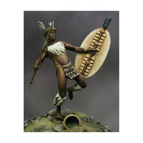 54mm Scale Zulu Warrior #2