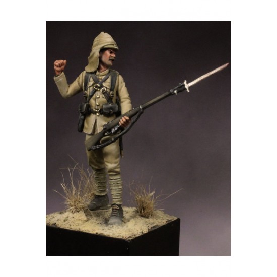 54mm Scale Sergeant. The Rifle Brigade, Sudan 1896 (metal figure)