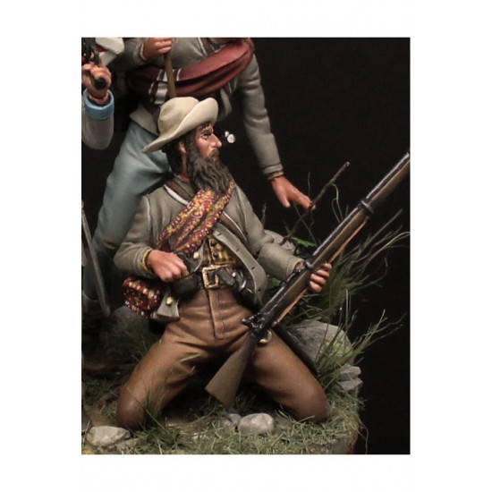 54mm Scale Confederate Soldier 1863 (metal figure)