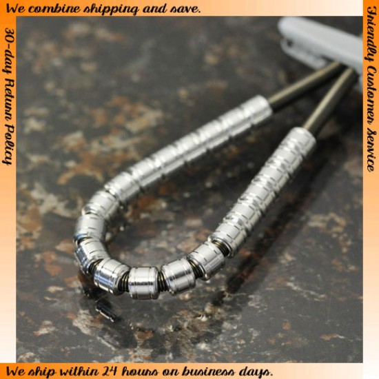 S2 Aluminum Pipe (Diameter: Outer - 4.0mm, Inner - 2.5mm, Length: 3.5mm, 20pcs)