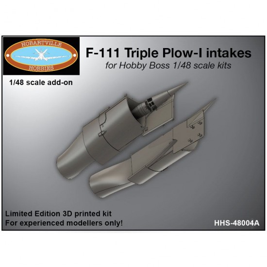 1/48 F-111A/C, EF-111A Seamless Triple Plow-I Intakes for Hobby Boss Kits