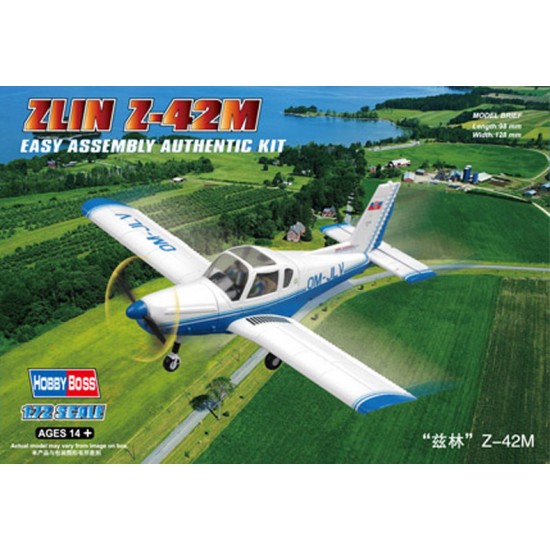 1/72 Zlin Z-42M Single-engine Two-seat Czechoslovakian Trainer Aircraft