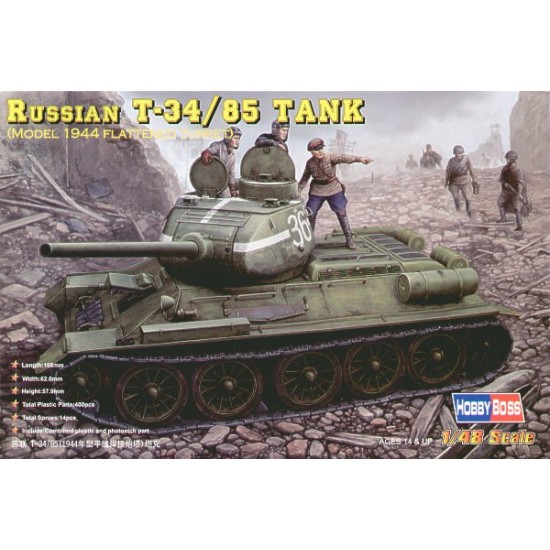1/48 Russian T-34/85 Model 1944 with Flattened Turret