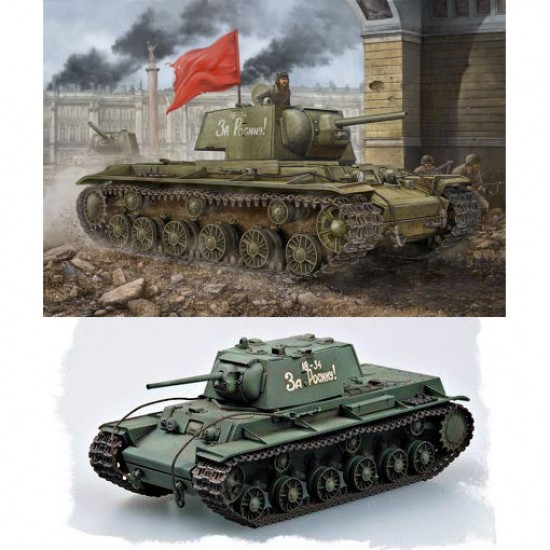 1/48 Russian Kliment Voroshilov KV-1 Model 1942 Simplified Turret Tank