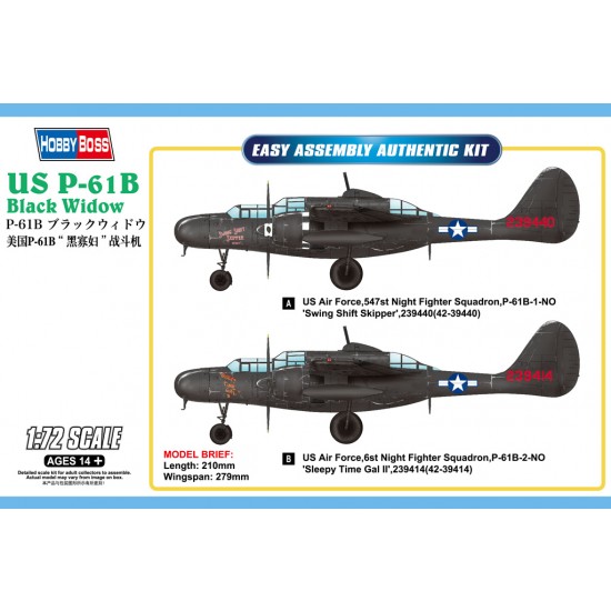 1/72 US P-61B Black Widow 