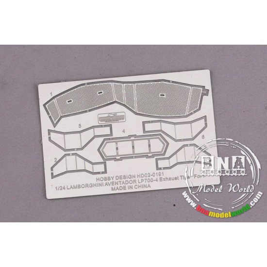 1/24 Lamborghini Aventador LP700-4 Exhaust Tips for Fujimi kit
