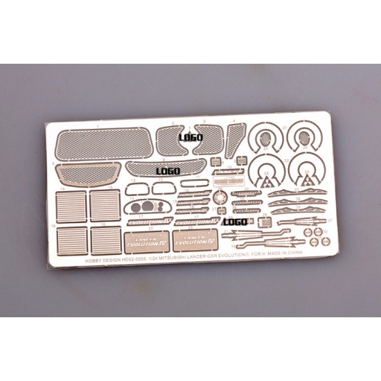 1/24 Mitsubishi Lancer GSR Evolution IV Photo-Etched set for Hasegawa kit