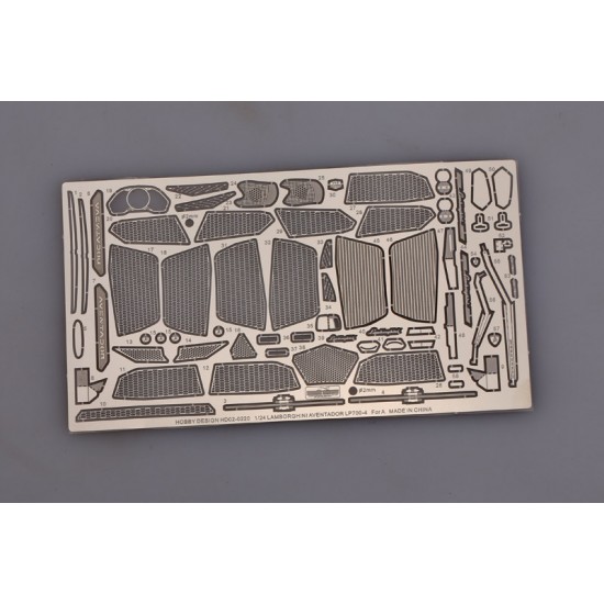 1/24 Lamborghini Aventador LP700-4 Photo-Etched Detail-up set for Aoshima kit