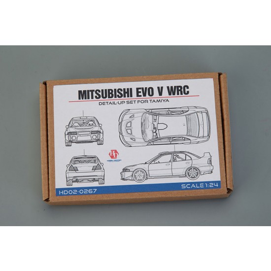 1/24 Mitsubishi Lancer Evolution V WRC Detail-up Set for Tamiya kit (Photoetch+Resin)