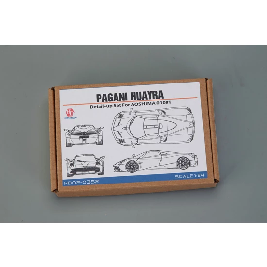 1/24 Pagani Huayra Detail Set for Aoshima kits (PE+Resin+Metal parts+Metal Logo)