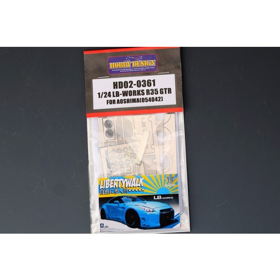1/24 LB-Works R35 GTR Detail Set for Aoshima kit #054042 (PE+Metal parts+Metal Logo)