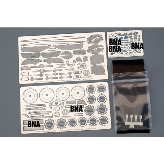 1/24 Ferrari 458 Italia Detail Parts for Fujimi kits (PE + Resin)