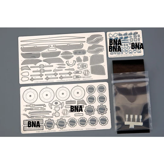 1/24 Ferrari 458 Italia Detail Parts for Fujimi kits (PE + Resin)