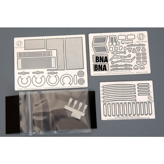 1/24 Subaru Impreza WRX Detail Parts for Hasegawa kit #24115 (PE + Resin)