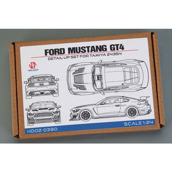 1/24 Ford Mustang GT4 Detail Set for Tamiya kit #24354
