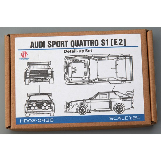 1/24 Audi Sport Quattro S1 [E2] Detail-up Set for Beemax kits