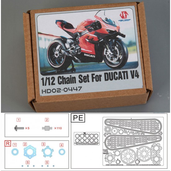 1/12 Chain Set for Tamiya Ducati V4 #14140