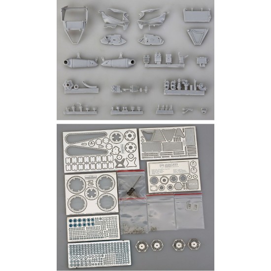 1/12 Ducati 1199 Super Detail-up Set for Tamiya 14129 kit (Resin+PE+Metal parts)
