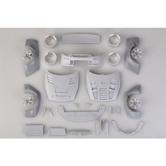 1/24 Rocket Bunny Nissan GTR-R35 Transkit for Tamiya kit (Resin+PE+Decals+Metal parts)