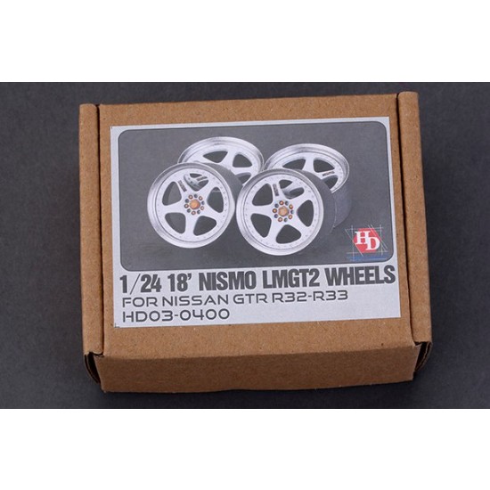 1/24 18inch NISMO LMGT2 Wheels for Tamiya R32 kit (Resin+Decals)