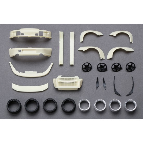 1/24 RWB Porsche 993 Wide Body Transkit for Ver."Rauh Passion"  (Resin+PE+Decals)