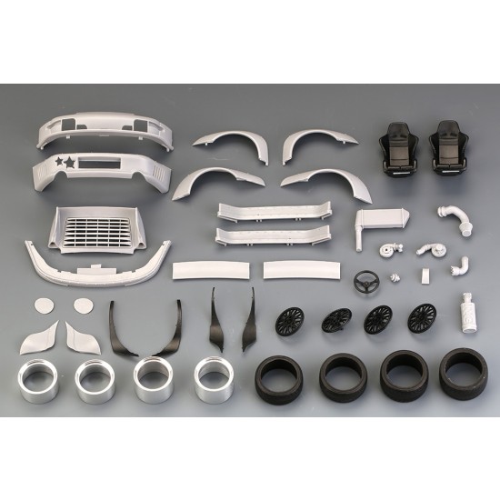 1/24 RWB Porsche 993 Wide Body Transkit for Ver."Akira Nakai" Rotana (Resin+PE+Decals)