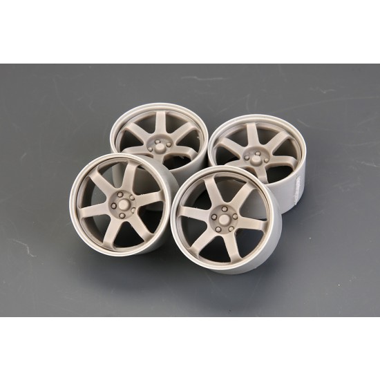1/24 20inch Rays TE37 Wheels Set (4 Wheels)