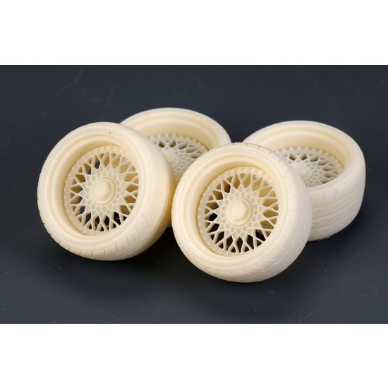 1/24 18inch BBS-RS Wheels and Tyres Set for JDM Series