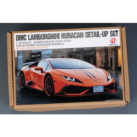 1/18 DMC Lamborghini Huracan Detail Set for Autoart (resin, PE, metal parts & Logo)