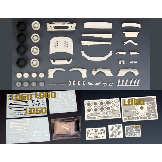 1/24 RB Pandem Toyota FT86 V3 Wide Body Transkit for Tamiya kits #24323/24324/24336