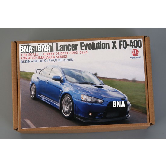 1/24 Mitsubishi Lancer Evolution X FQ-400 Transkit for Aoshima EVO X Series kits