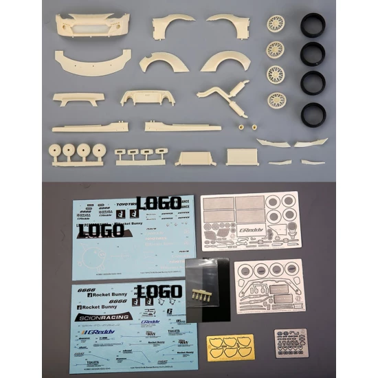 1/24 RB Toyota FT86 V2.0 Wide Body Detail Set for Tamiya #24323/24336