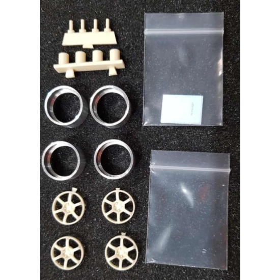 1/24 18' Advan Racing R6 Wheels (resin, metal wheels & Decals)