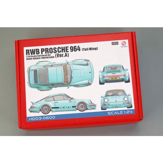 1/24 RWB Porsche 964 Tail Wing Ver.A Full Detail Kit