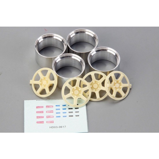1/24 16' Rays TE37-V Wheels for Tamiya 240Z