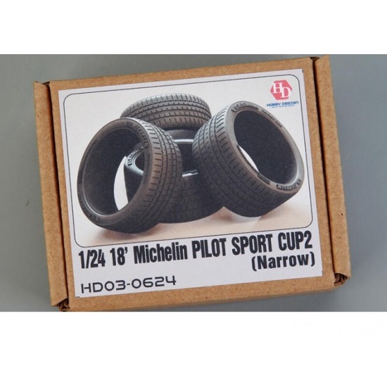 1/24 18' Michelin Pilot Sport Cup 2 Tyres #Narrow