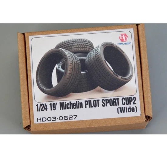 1:24 19' Michelin Pilot Sport Cup 2 Tyres #Wide