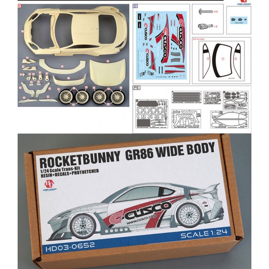 1/24 Rocketbunny GR86 Wide Body Trans-Kit
