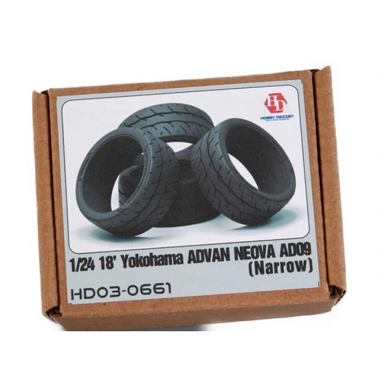 1:24 18' Yokohama Advan Neova AD09 Tyres (Narrow)