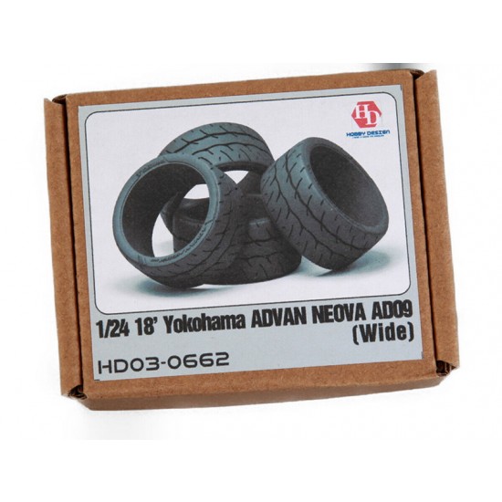 1/24 18' Yokohama Advan Neova AD09 Tyres (Wide)
