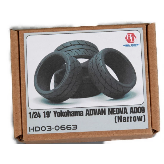 1:24 19' Yokohama Advan Neova AD09 Tyres (Narrow)