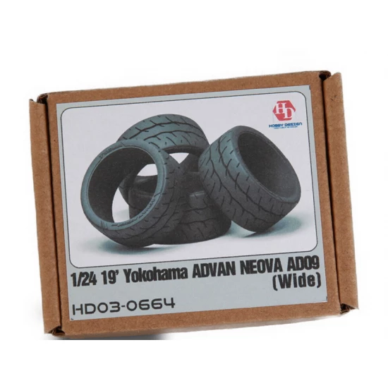 1:24 19' Yokohama Advan Neova AD09 Tyres (Wide)