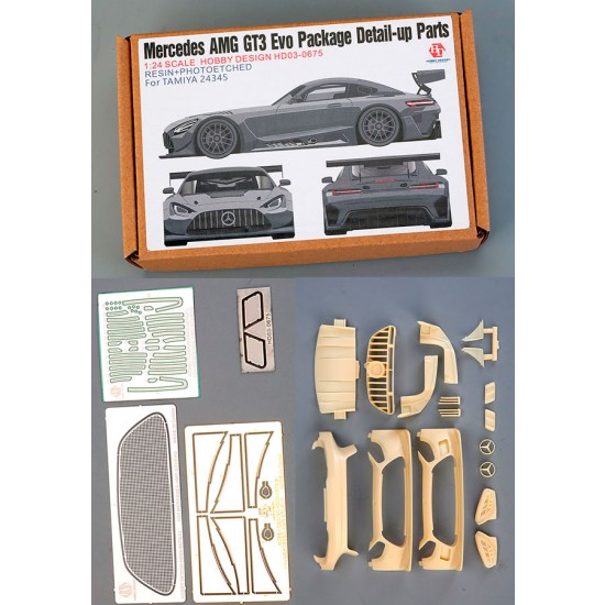 Hobby Mercedis 1/24 Mercedes-AMG GT3 EVO Package Detail-up Parts for Tamiya kit #24345 ...