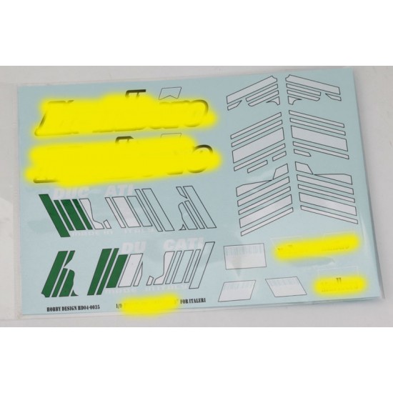 1/9 Ducati GP7 "MARLBORO" Decals for Italeri kits