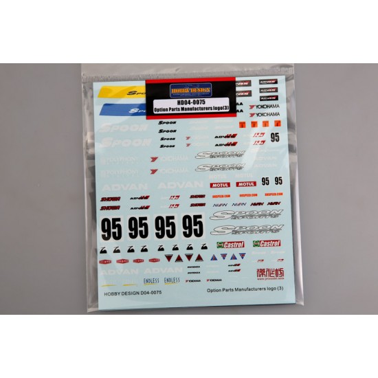 Option Parts Manufactures Logo Decals #3